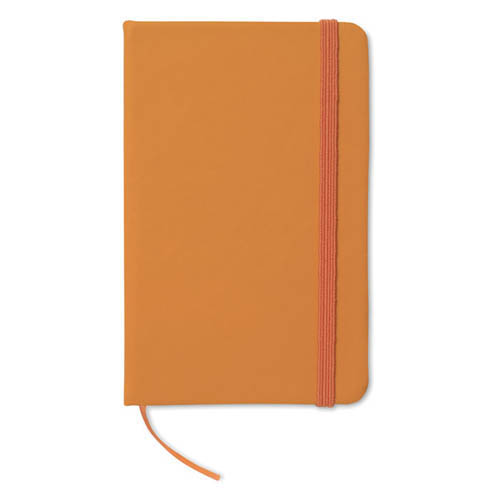 A6-notitieboek-met-PU-cover-96-vellen-bedrukken-oranje