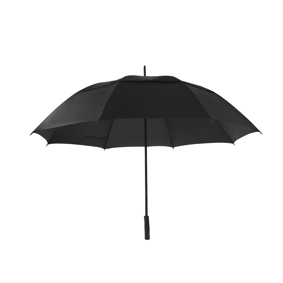 Paraplu-RPET-pongee-130-cm-Windbestendig-bedrukken-zwart