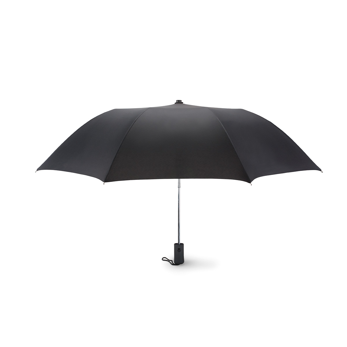 Paraplu-met-opberghoesje-190T-polyester-Automatisch-openen-bedrukken-zwart