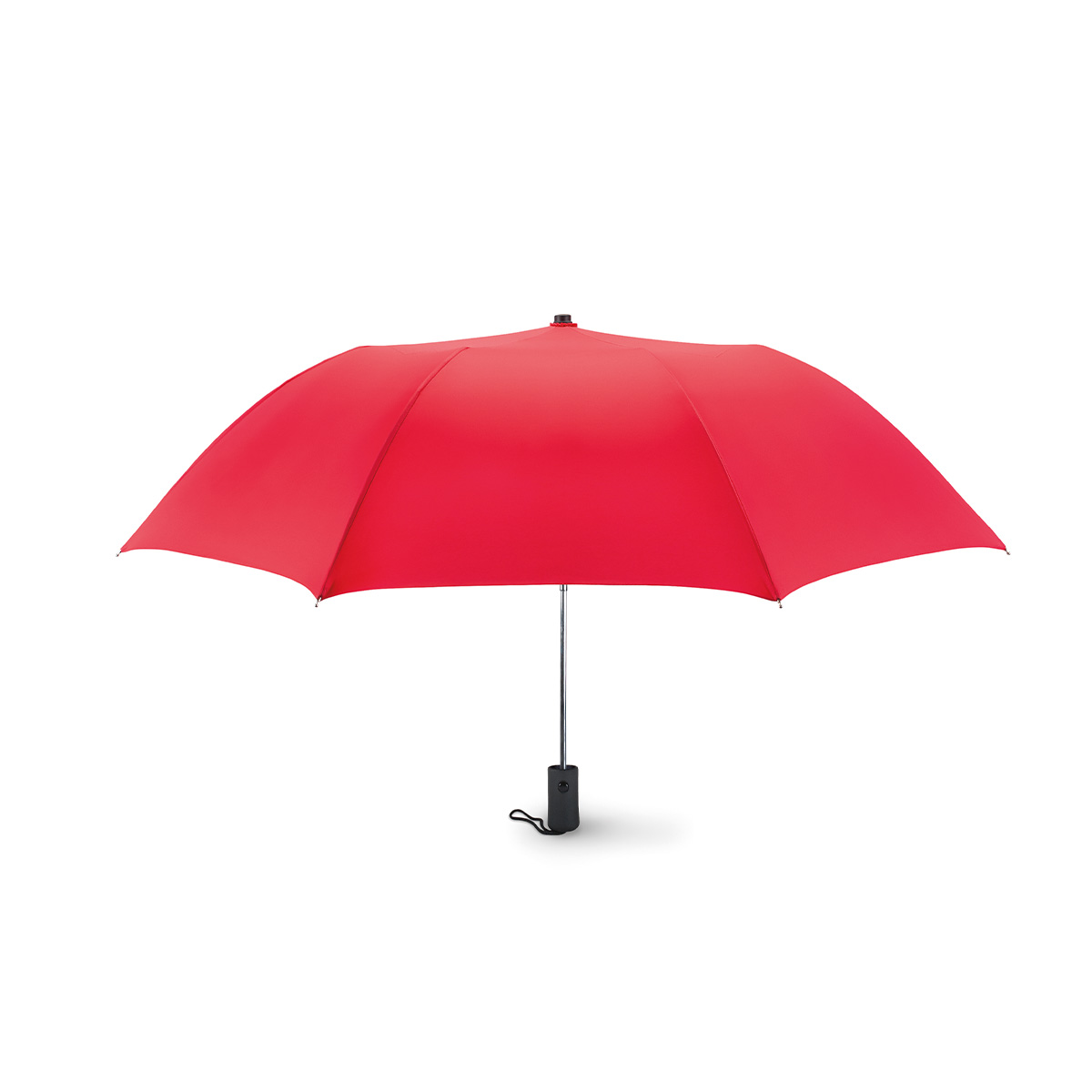 Paraplu-met-opberghoesje-190T-polyester-Automatisch-openen-bedrukken-rood