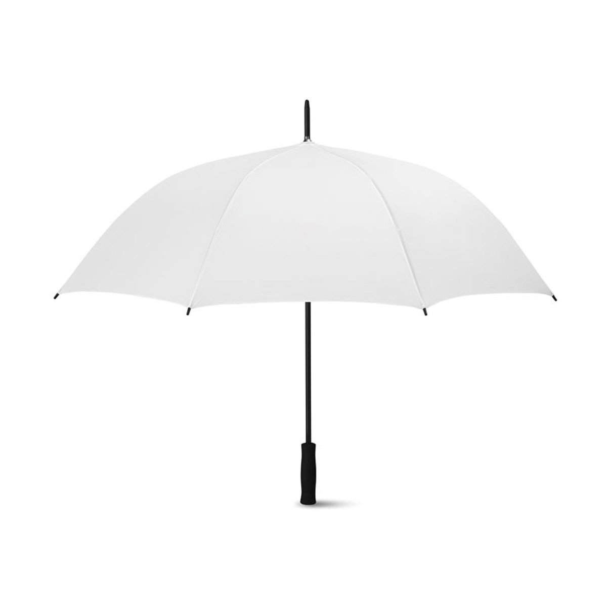 Tweekleurige-paraplu-Pongee-polyester-Automatisch-openen-bedrukken-wit