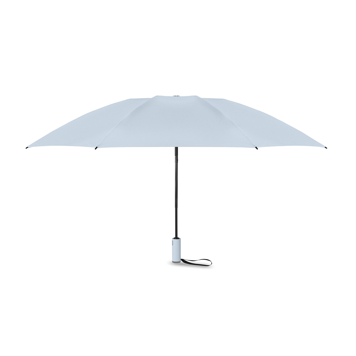 Stormparaplu-met-opberghoesje-190T-RPET-pongee-polyester-107-cm-bedrukken-lichtblauw