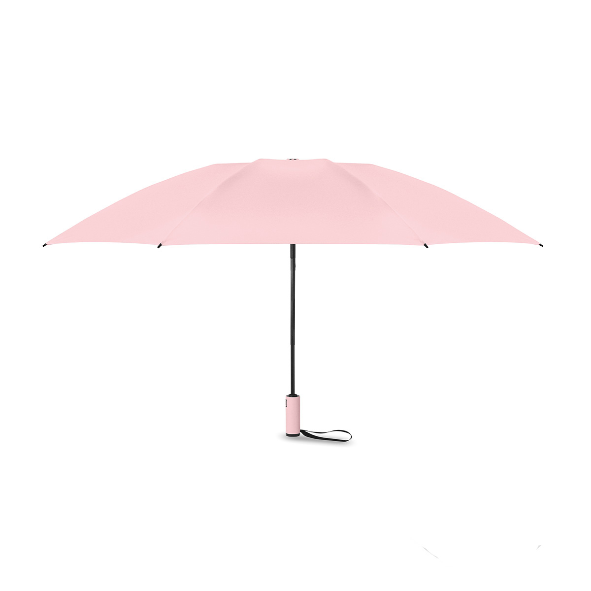 Stormparaplu-met-opberghoesje-190T-RPET-pongee-polyester-107-cm-bedrukken-roze