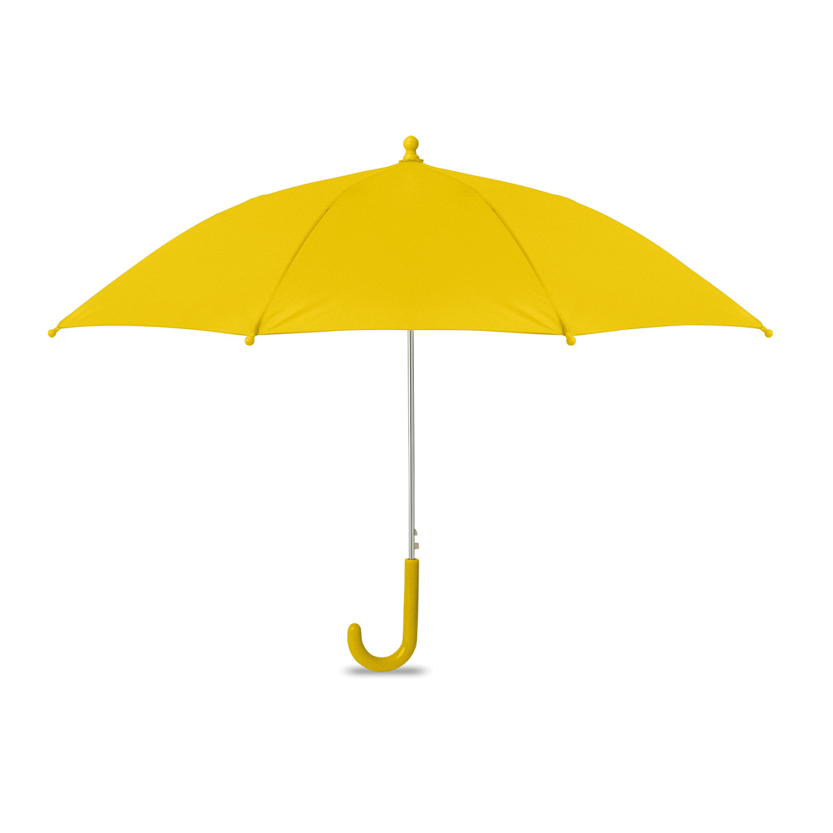 Kinderparaplu-190T-polyester-46-cm-bedrukken-geel