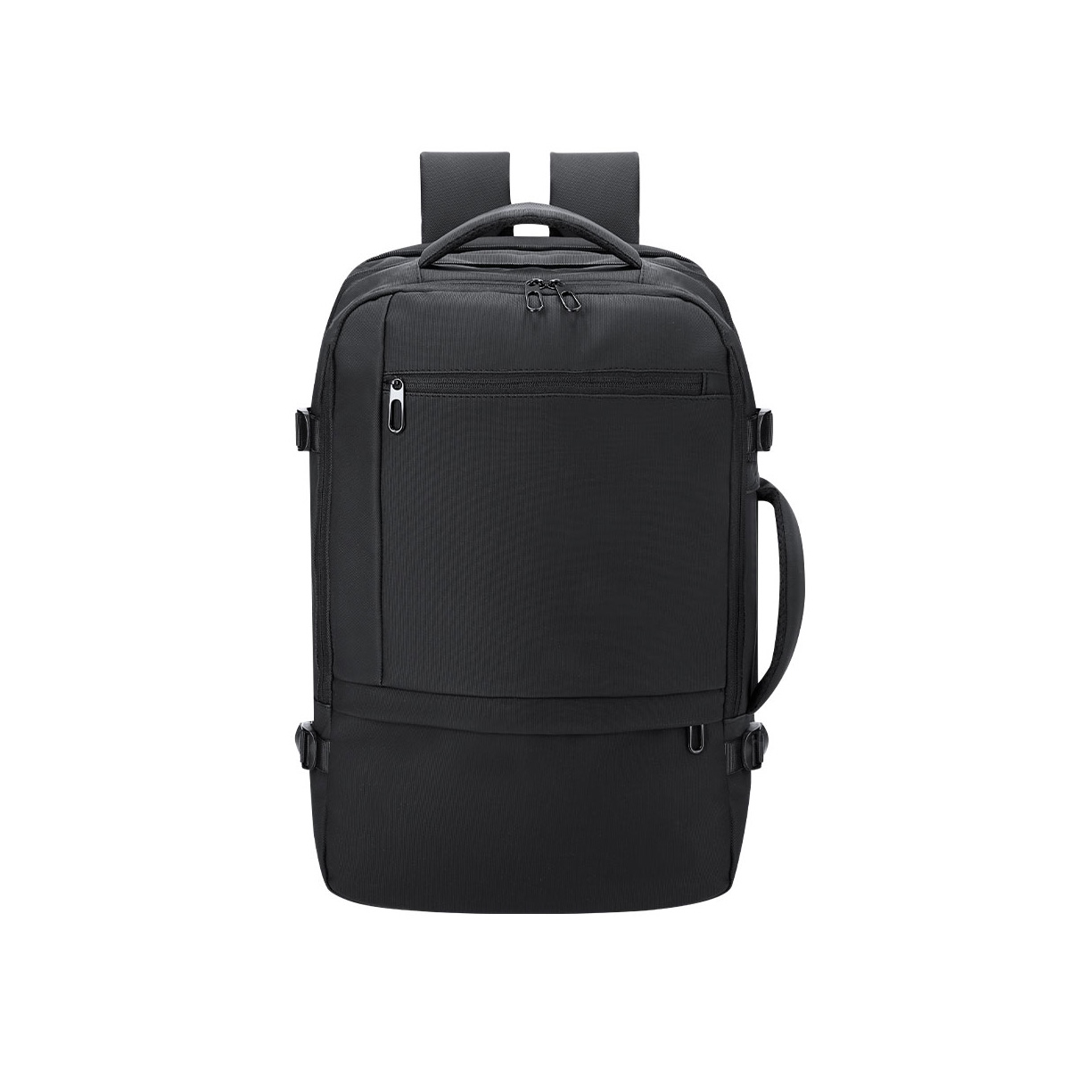 Reisrugzak-uitbreidbaar-Laptopvak-17-inch-USB-poort-PU-bedrukken-zwart