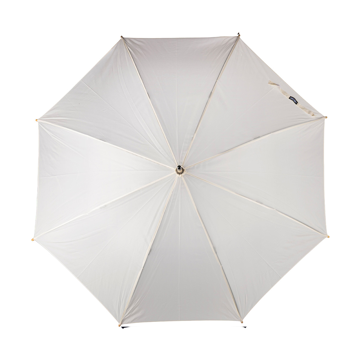 Bamboe-golfparaplu-190T-RPET-102-cm-bedrukken-beige