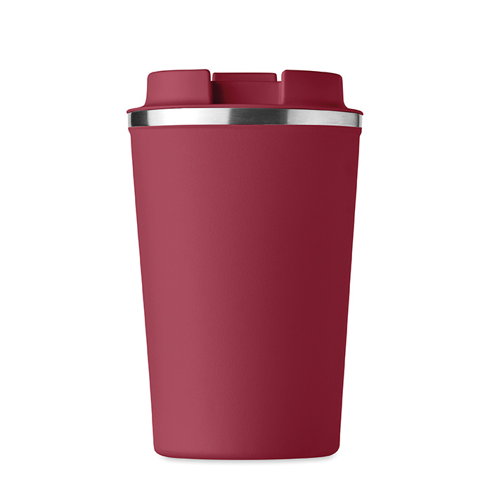 Koffiebeker-to-go-Dubbelwandig-350-ml-bedrukken-bordeaux