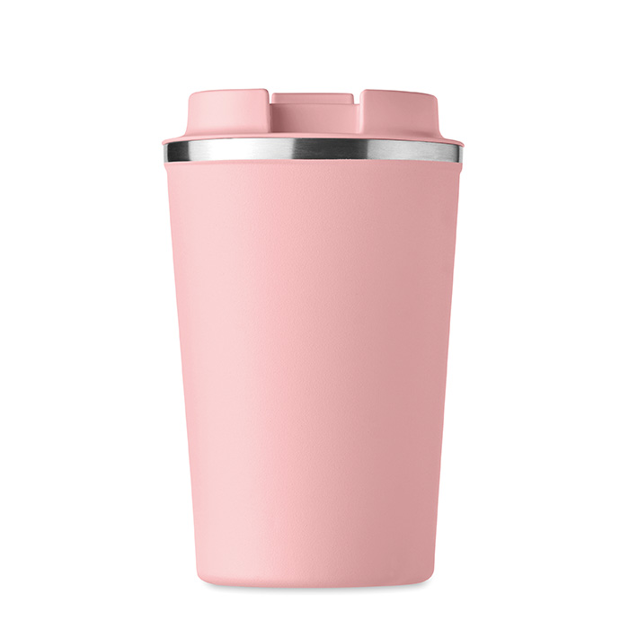 Koffiebeker-to-go-Dubbelwandig-350-ml-bedrukken-roze