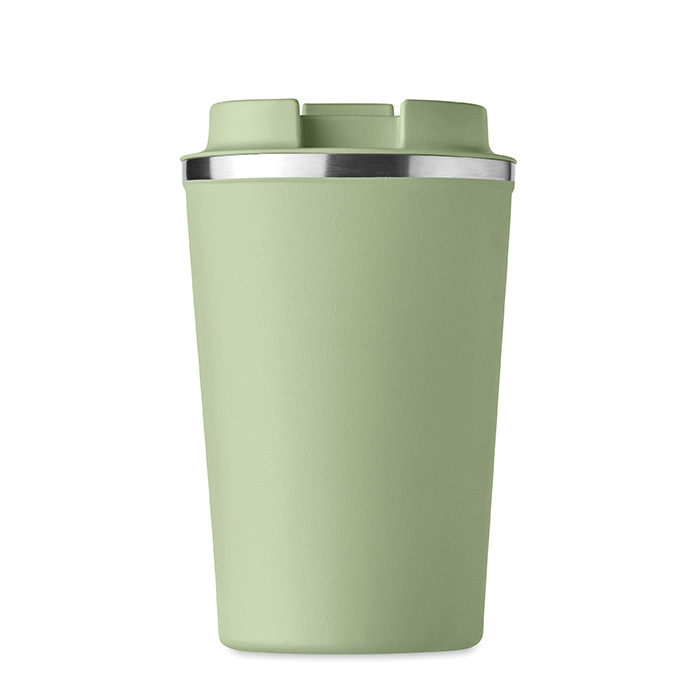 Koffiebeker-to-go-Dubbelwandig-350-ml-bedrukken-lichtgroen