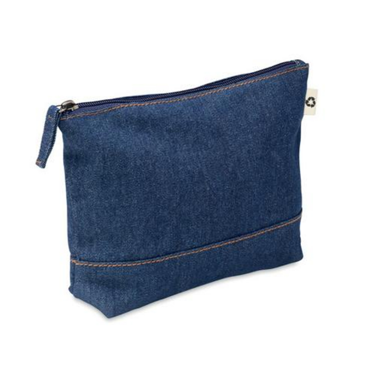 Denim-toilettas-Gerecycled-katoen-250-gm-bedrukken-donkerblauw