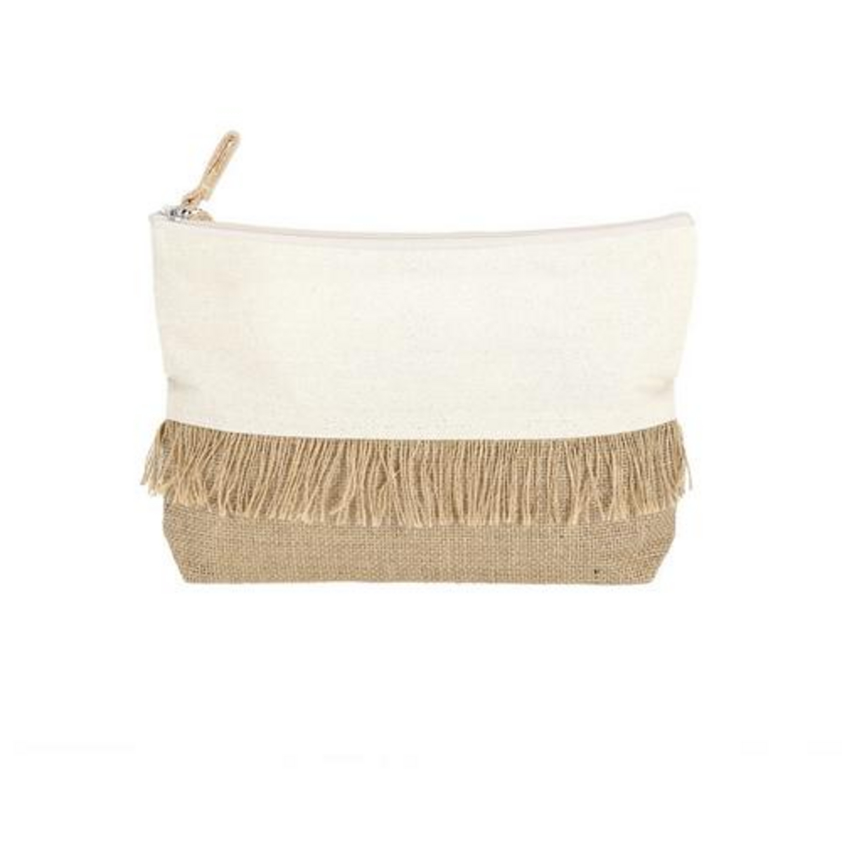 Katoenen-toilettas-met-franjes-Jute-170-gm-bedrukken-beige
