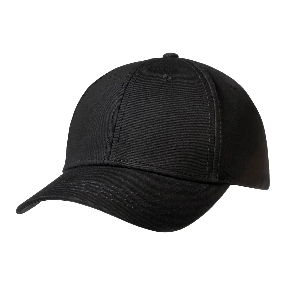 Luxe-pet-Kingcap-Katoen-6-panelen-Baseball-cap-bedrukken-zwart