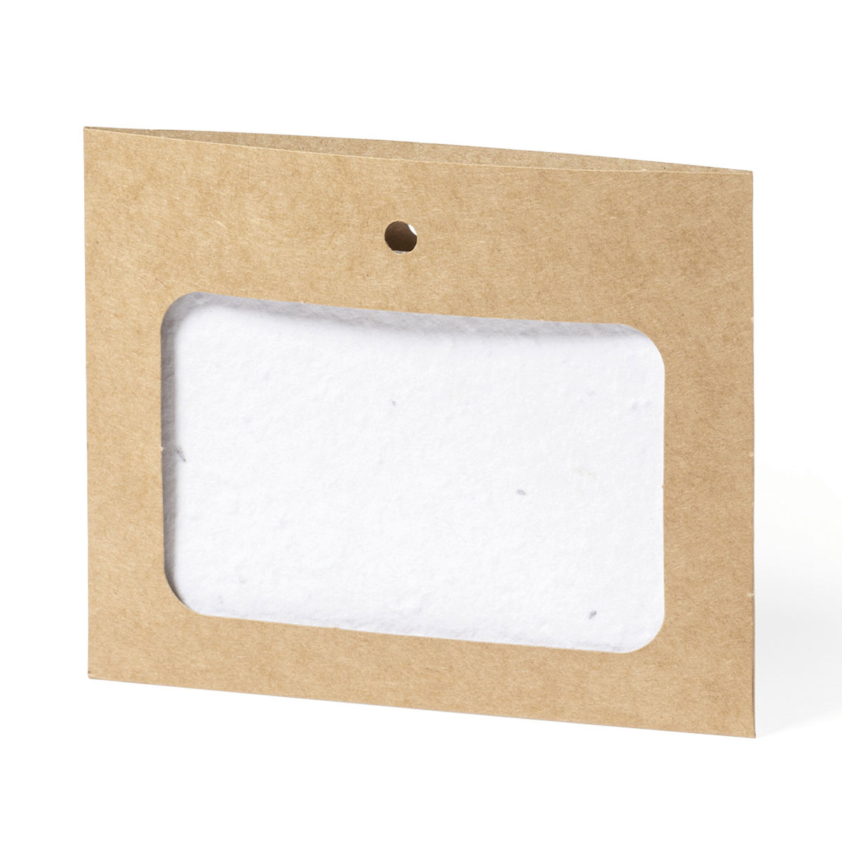 Badgehouder-van-gerecycled-karton-Zaadpapier-bedrukken-bruin