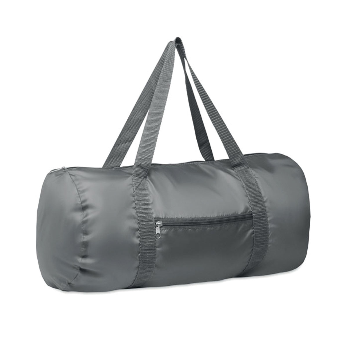 Reissporttas-met-voorvak-190T-RPET-polyester-20-liter-bedrukken-grijs