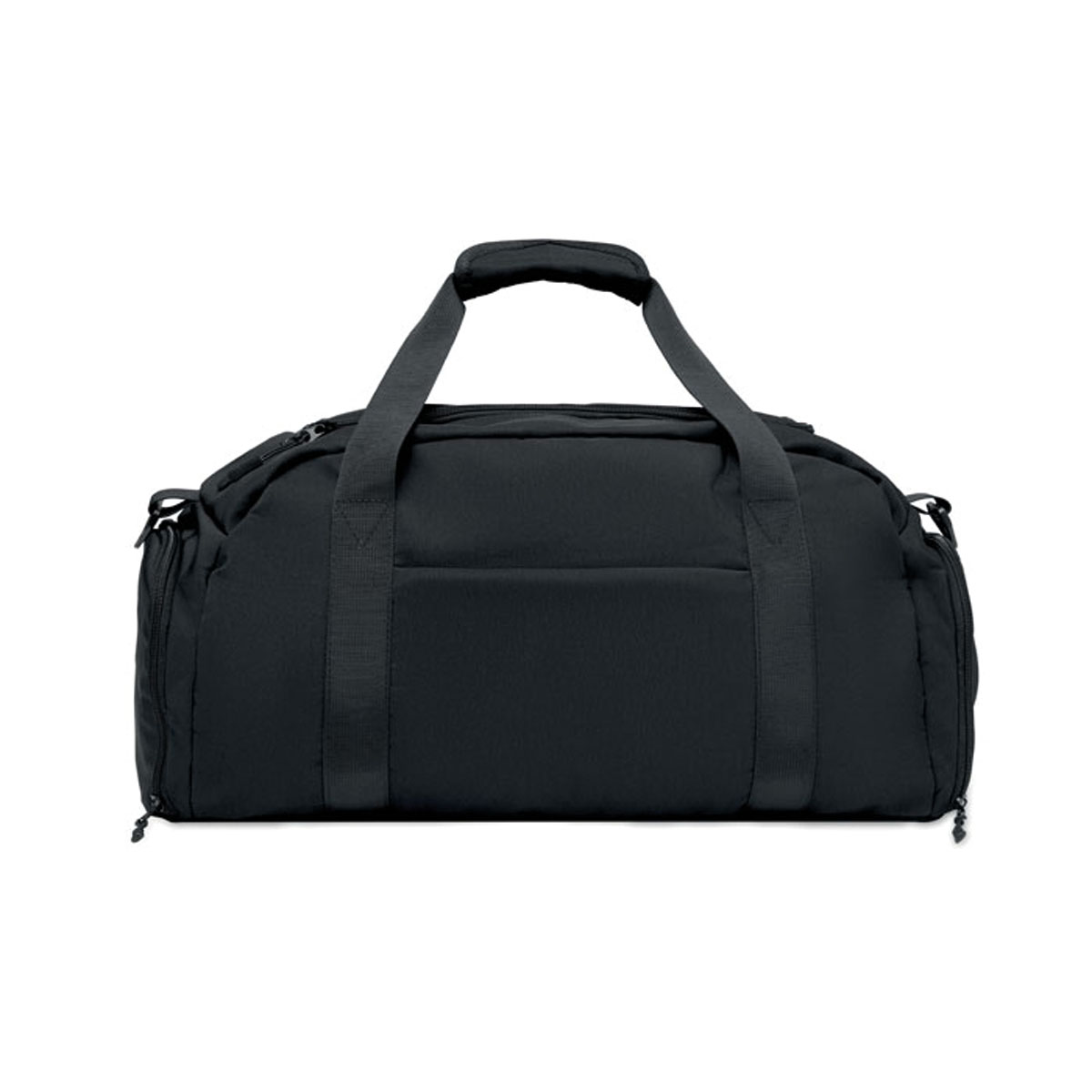 Urban-sporttas-met-schoenenvak-Nylon-20-liter-bedrukken-zwart