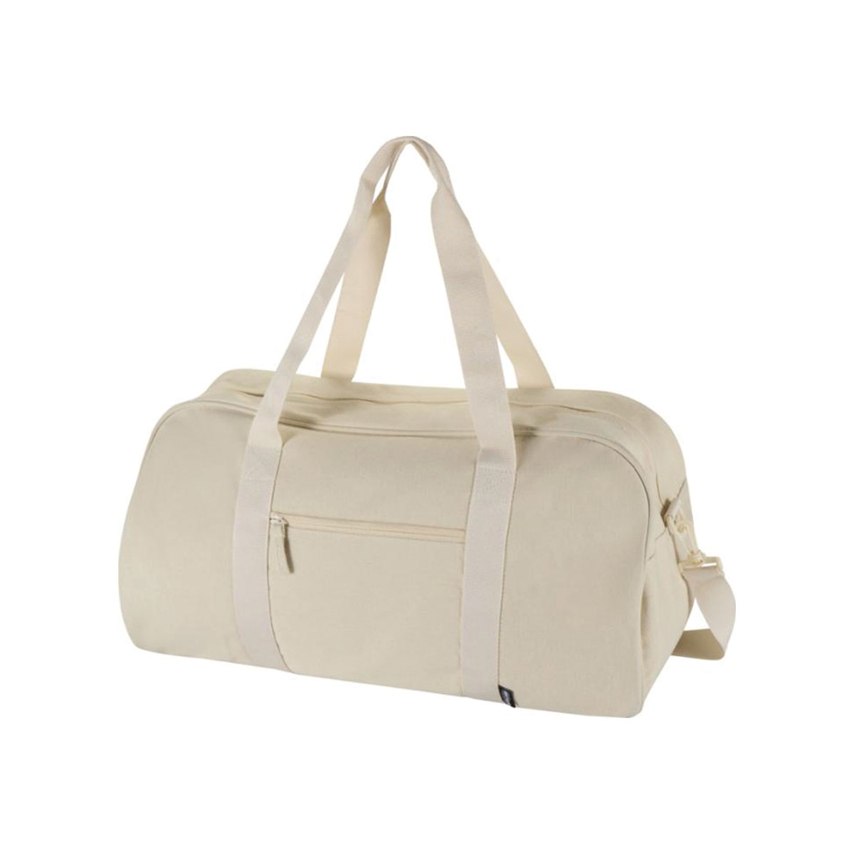 Reistas-gerecycled-canvas-Waterafstotend-40-liter-bedrukken-beige