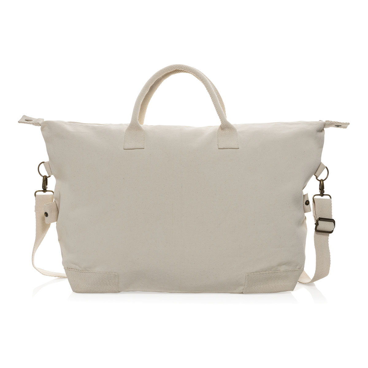 Weekendtas-gerecycled-canvas-500-gm-40-liter-bedrukken-beige