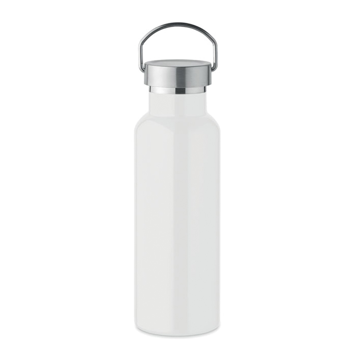 Vacum-thermosfles-met-handvat-Gerecycled-RVS-500-ml-bedrukken-wit