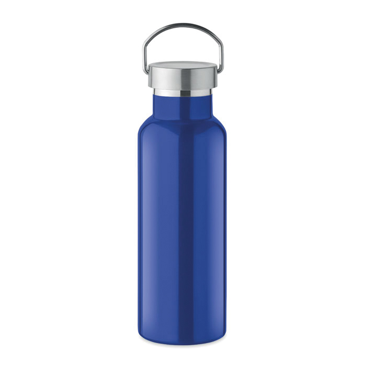 Vacum-thermosfles-met-handvat-Gerecycled-RVS-500-ml-bedrukken-blauw