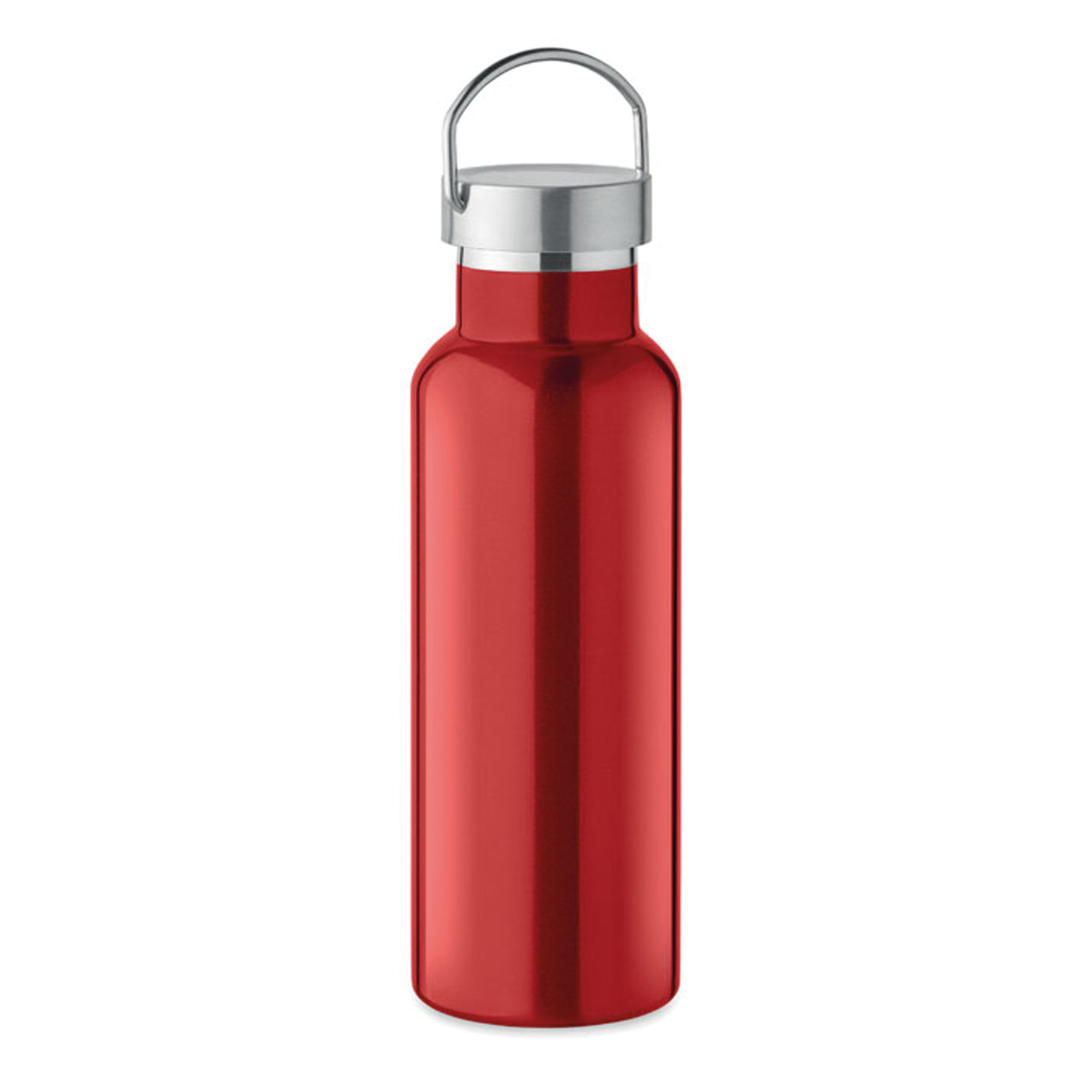 Vacum-thermosfles-met-handvat-Gerecycled-RVS-500-ml-bedrukken-rood