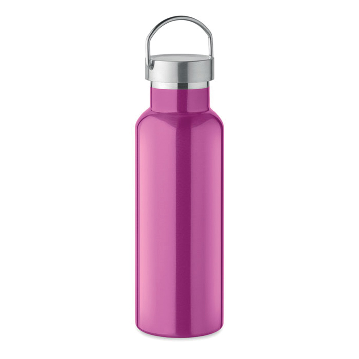Vacum-thermosfles-met-handvat-Gerecycled-RVS-500-ml-bedrukken-roze