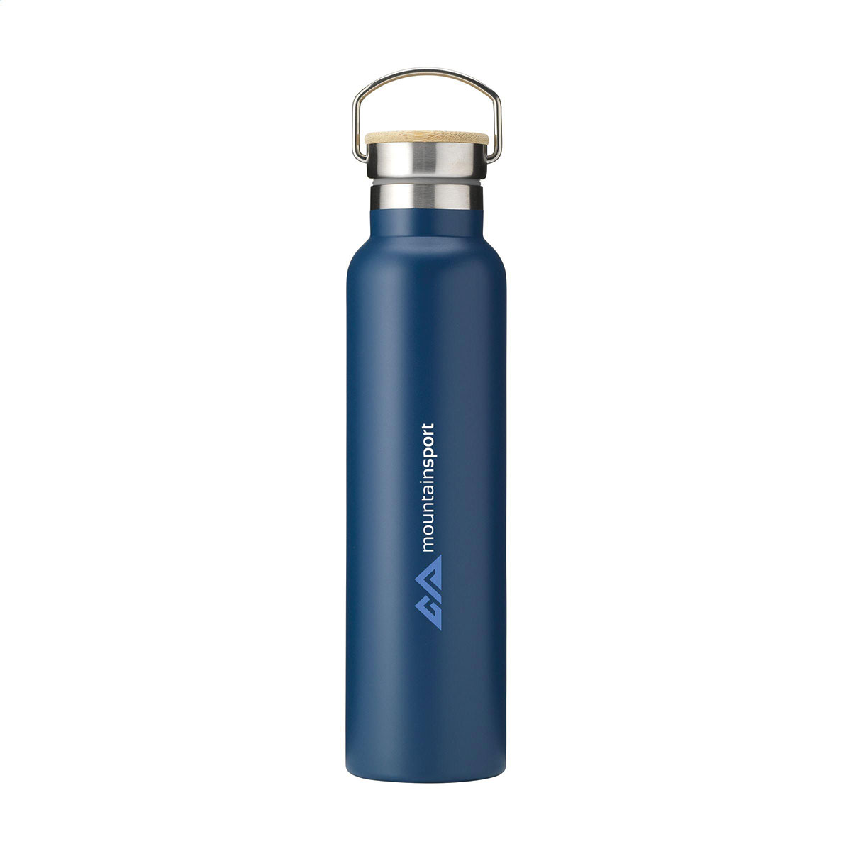 Thermosfles-Gerecycled-RVS-750-ml-bedrukken-donkerblauw