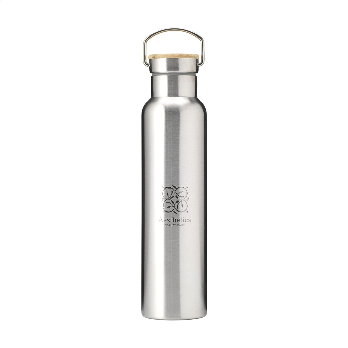 Thermosfles-Gerecycled-RVS-750-ml-bedrukken-zilver