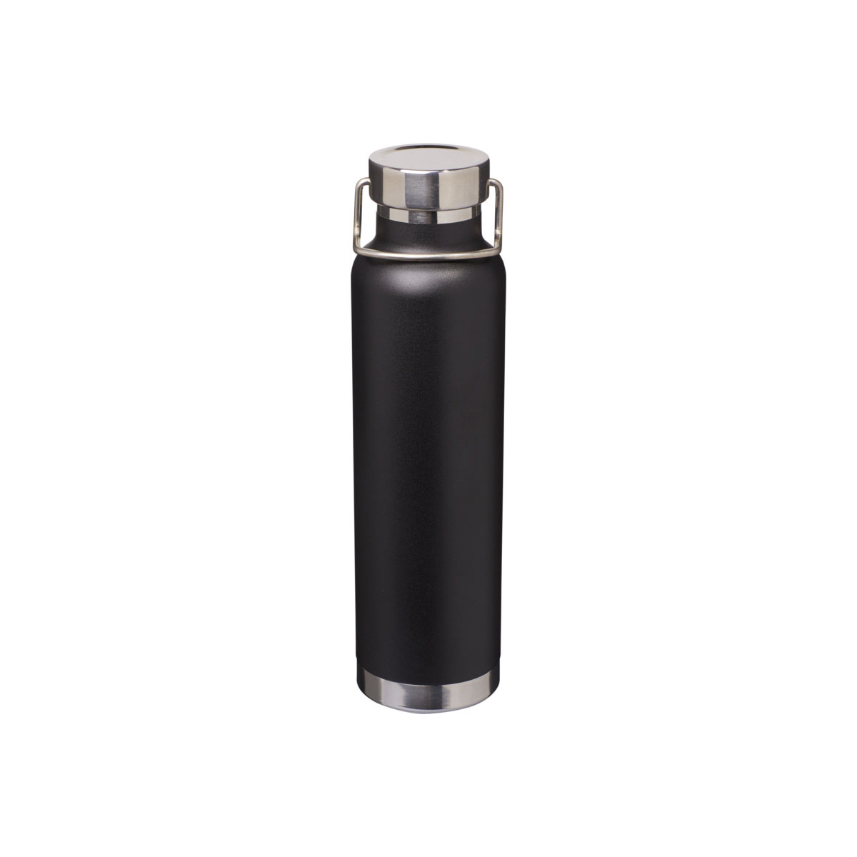 Thermosfles-Gerecycled-RVS-650-ml-bedrukken-zwart