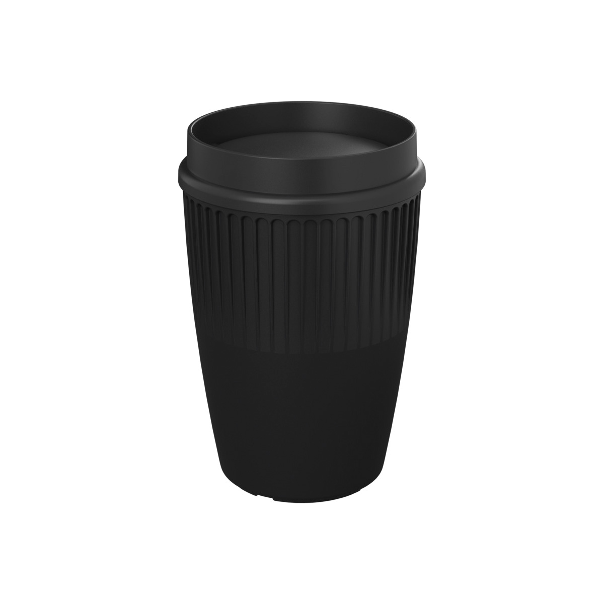Drinkbeker-met-360-deksel-Gerecycled-kunststof-350-ml-bedrukken-zwart