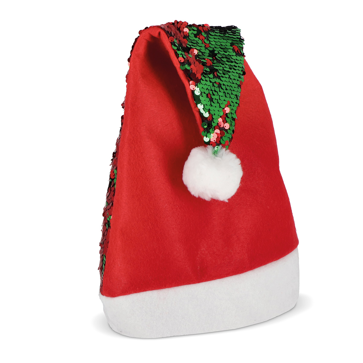 Pailletten-kerstmuts-Tweekleurig-Polyester-bedrukken-multicolor