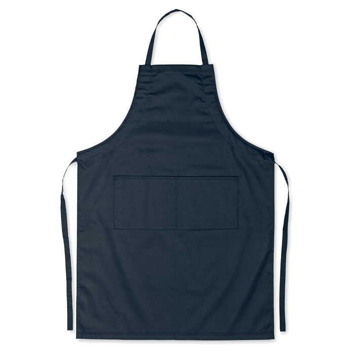 Keukenschort-met-2-zakken-Polykatoen-190-gm-bedrukken-donkerblauw
