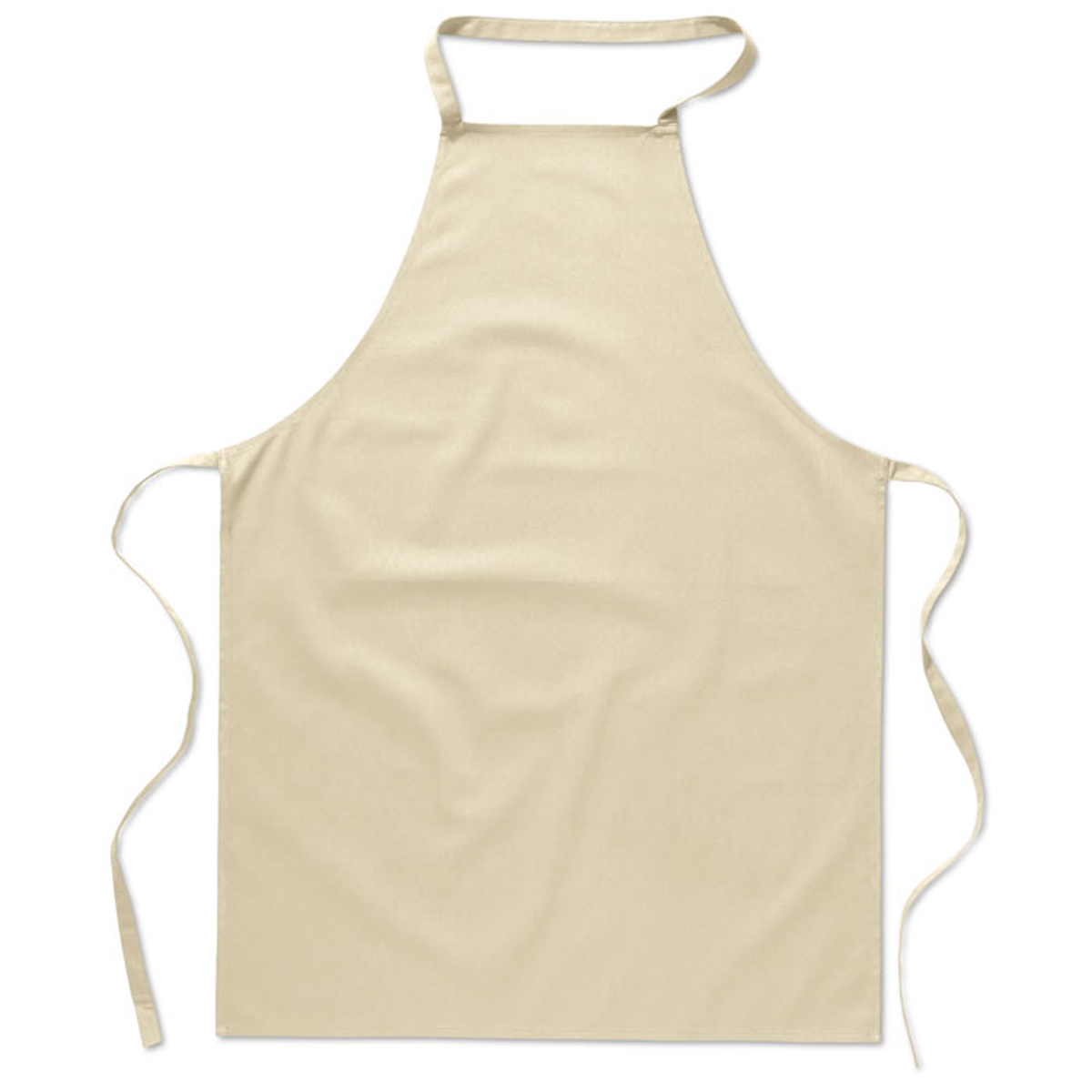 Katoenen-keukenschort-180-gm-bedrukken-beige
