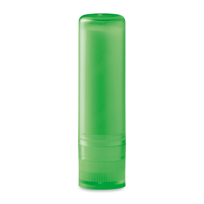 Vanille-lippenbalsem-stick-SPF10-bedrukken-transparant-groen