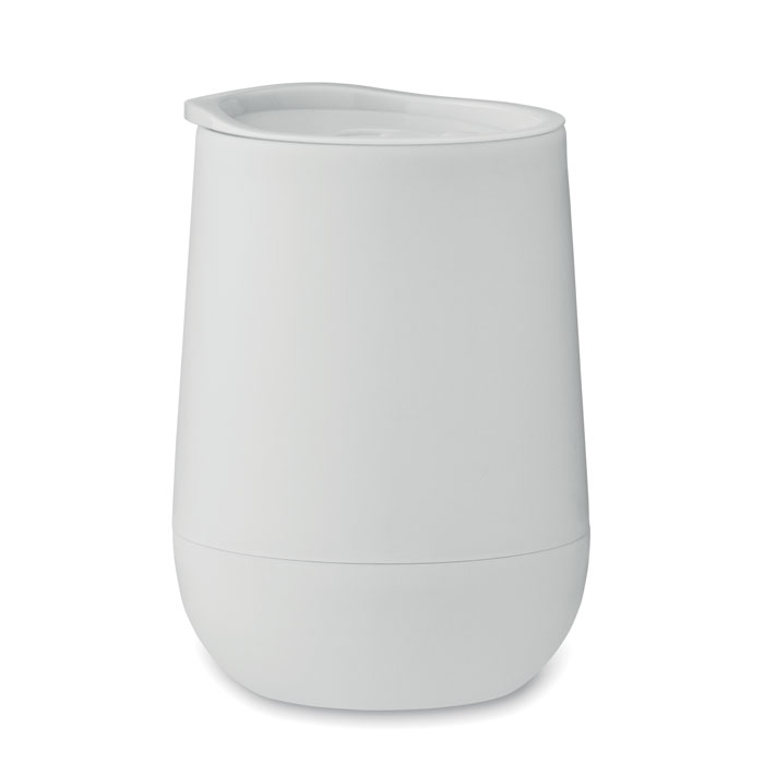 Dubbelwandige-beker-met-schuifdeksel-300-ml-bedrukken-wit