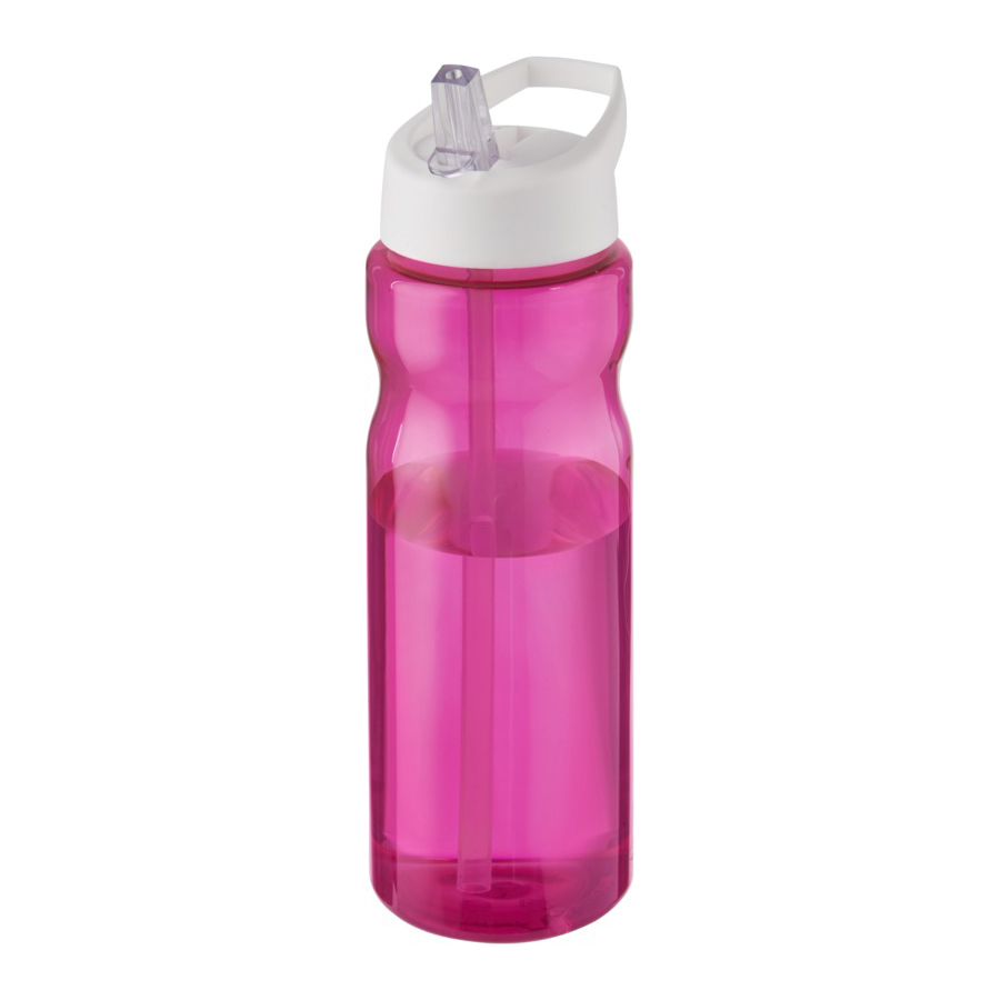 H2O-Active-Base-bidon-met-fliptuitdeksel-650-ml-bedrukken-roze-wit