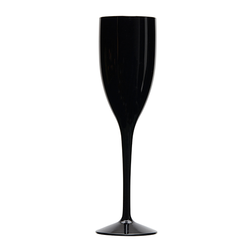 Kunststof-champagneglas-Piko-150-ml-bedrukken-zwart