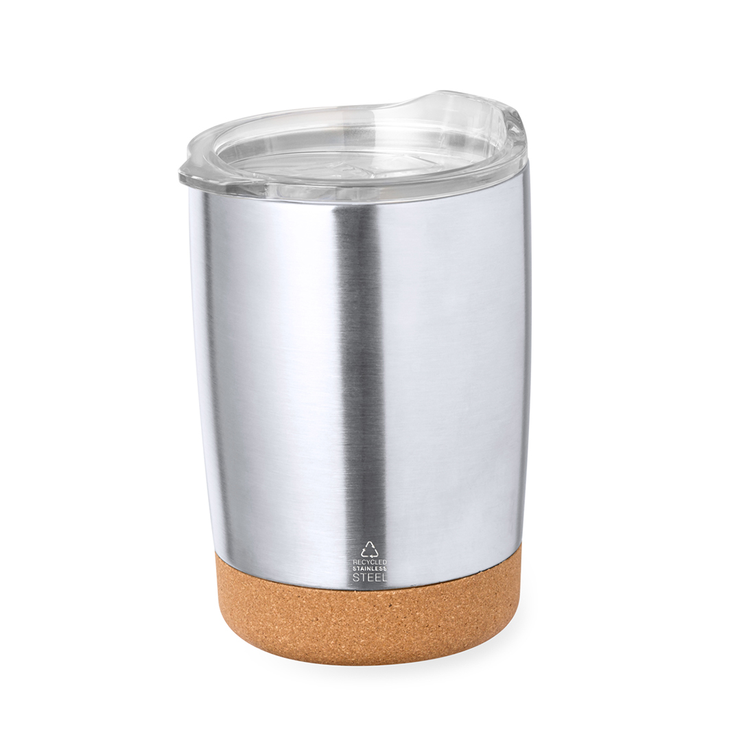 RVS-thermosbeker-Kurk-350-ml-bedrukken-zilver