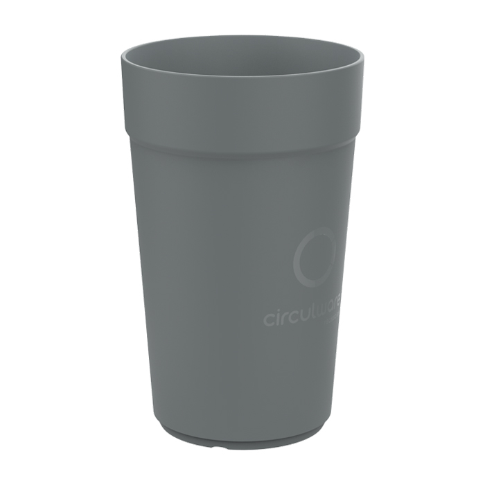 Circulware-koffiebeker-Herbruikbaar-400-ml-bedrukken-grijs