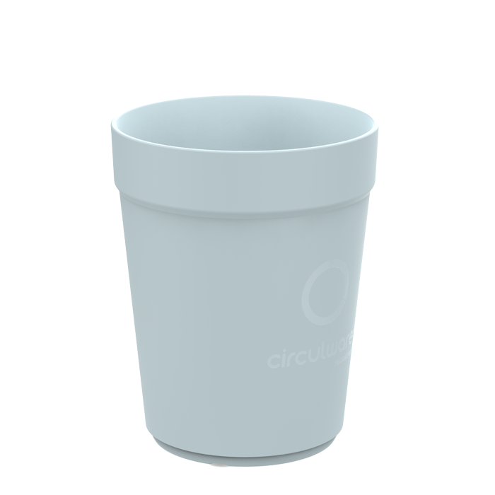 Circulware-koffiebeker-Herbruikbaar-300-ml-bedrukken-lichtblauw