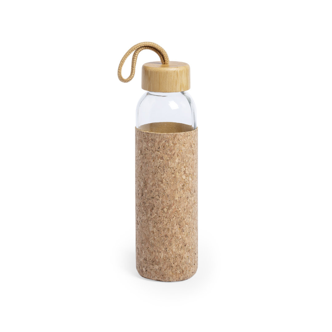 Glazen-waterfles-Natuurkurk-500-ml-bedrukken-bruin