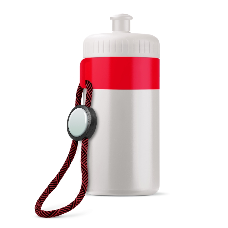 Bidon-met-draaglus-500-ml-bedrukken-rood