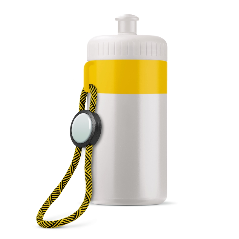 Bidon-met-draaglus-500-ml-bedrukken-geel