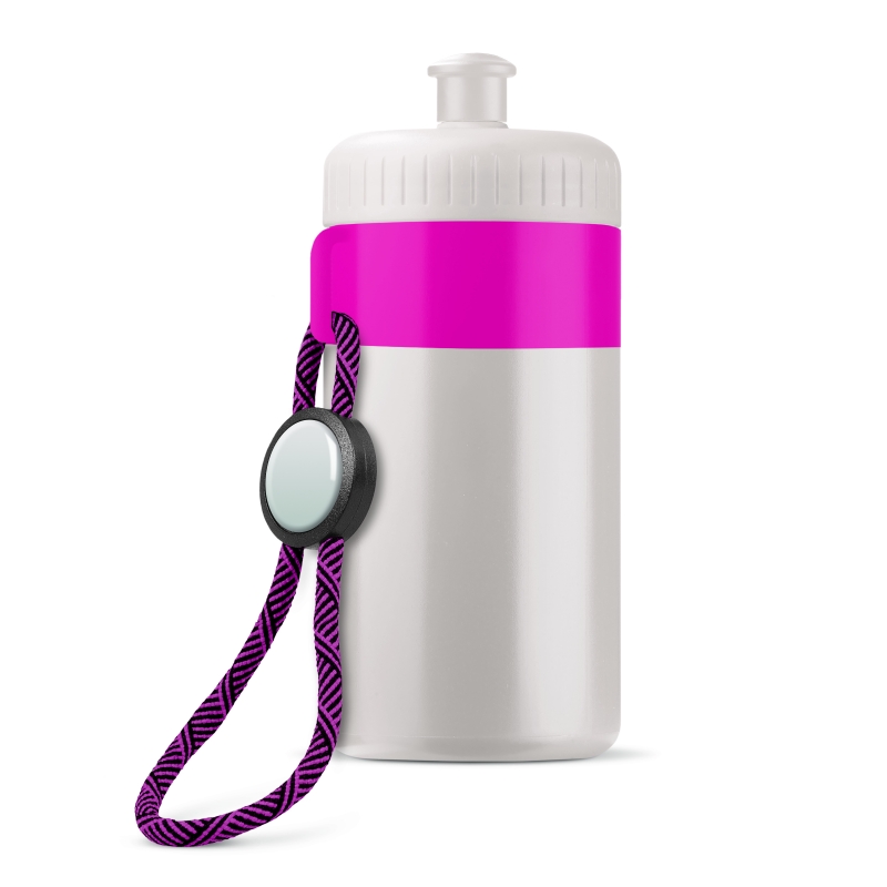 Bidon-met-draaglus-500-ml-bedrukken-roze