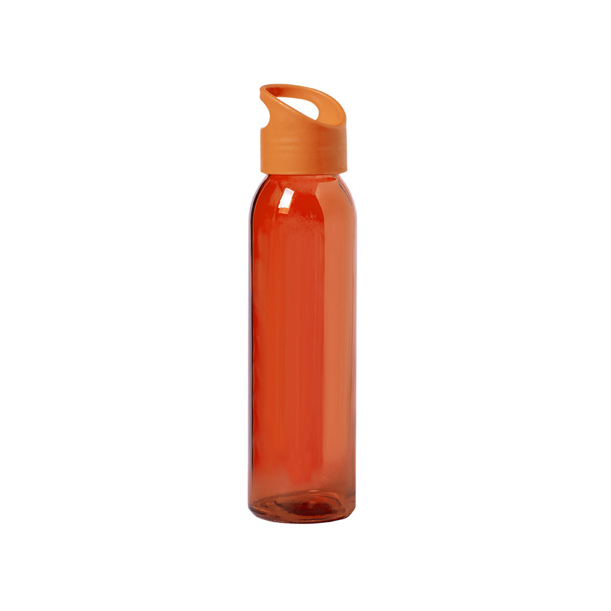 Traisen-glazen-waterfles-Met-schroefdop-470-ml-bedrukken-oranje