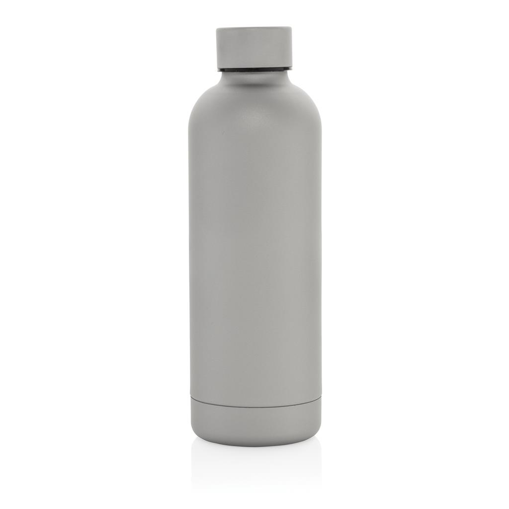 Thermosfles-Gerecycled-RVS-500-ml-bedrukken-grijs
