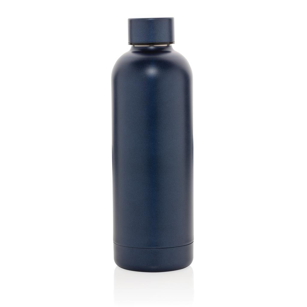 Thermosfles-Gerecycled-RVS-500-ml-bedrukken-donkerblauw