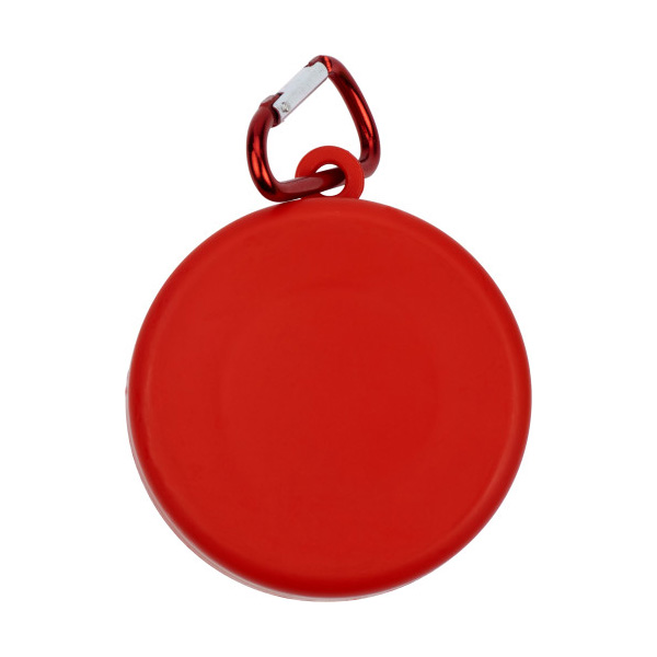 Opvouwbare-drinkbeker-met-karabijnhaak-Kunststof-220-ml-bedrukken-rood