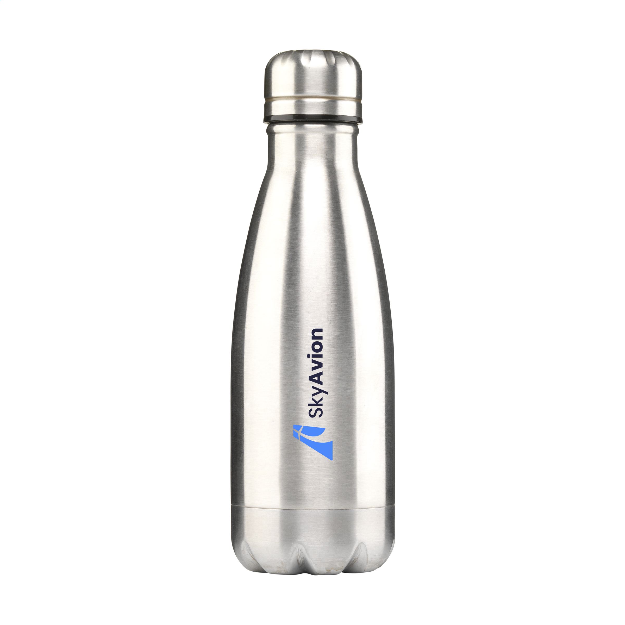 Waterfles-met-zilveren-dop-Gerecycled-RVS-500-ml-bedrukken-zilver