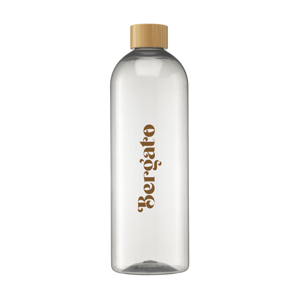 RPET-drinkfles-met-bamboe-schroefdop-750-ml-bedrukken-transparant