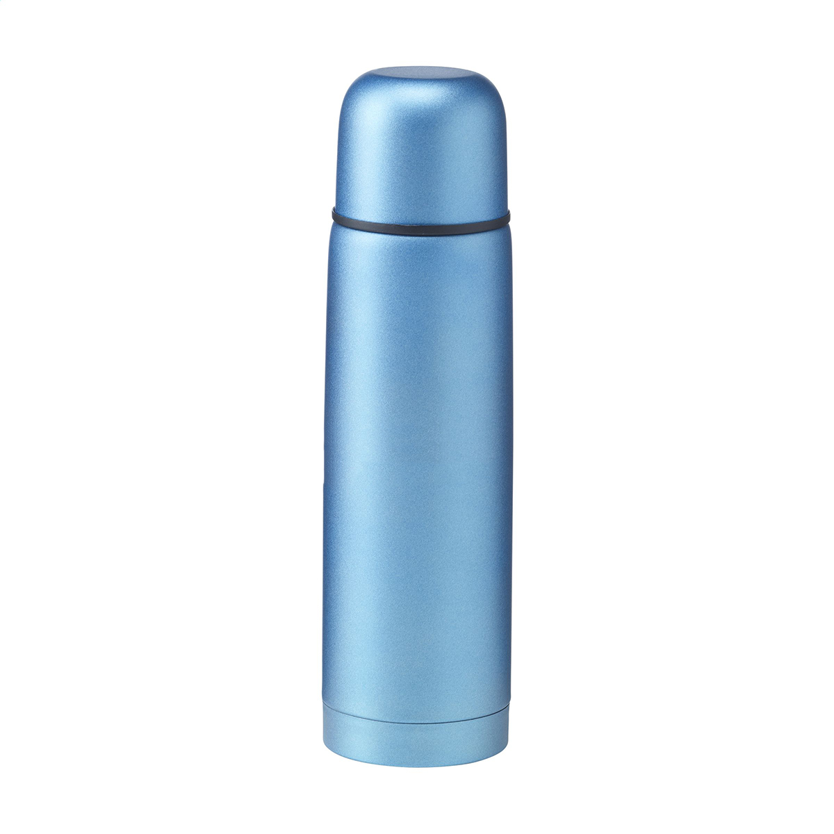 Frosted-metallic-thermosfles-Gerecycled-RVS-500-ml-bedrukken-blauw